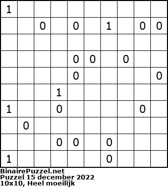 Binaire Puzzel