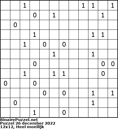 Binaire Puzzel