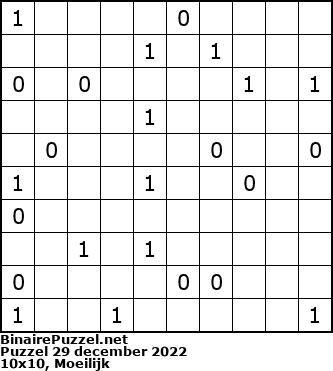 Binaire Puzzel