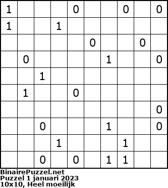 Binaire Puzzel