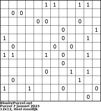 Binaire Puzzel