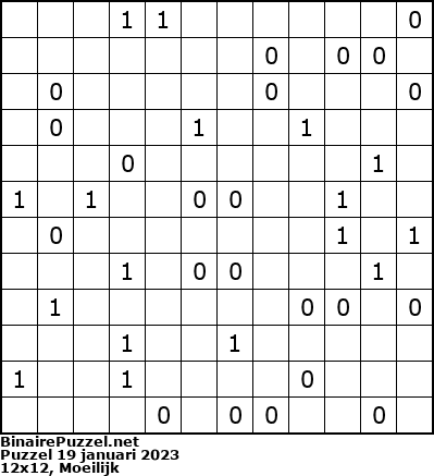 Binaire Puzzel