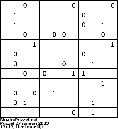Binaire Puzzel