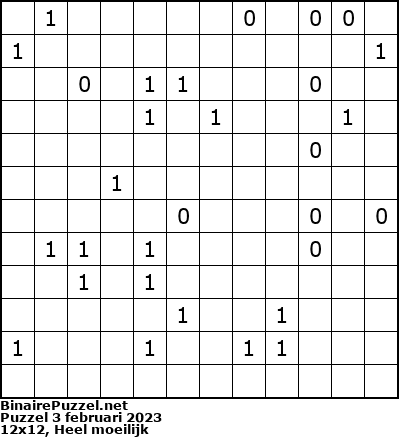 Binaire Puzzel