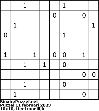 Binaire Puzzel