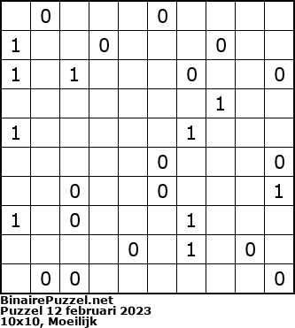 Binaire Puzzel