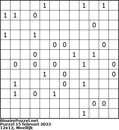 Binaire Puzzel