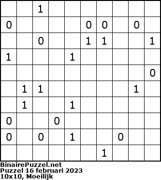 Binaire Puzzel