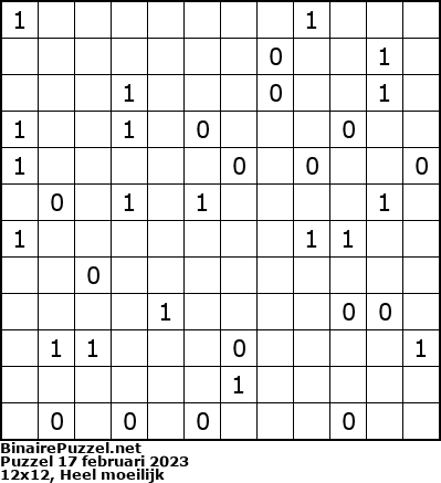 Binaire Puzzel