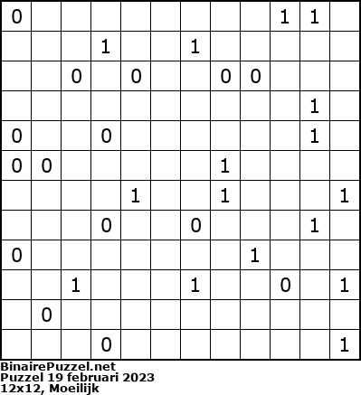 Binaire Puzzel