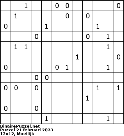 Binaire Puzzel