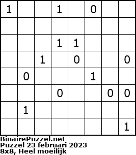 Binaire Puzzel
