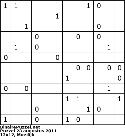 Binaire Puzzel