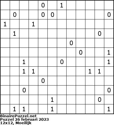 Binaire Puzzel