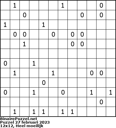 Binaire Puzzel