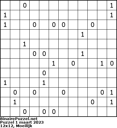 Binaire Puzzel