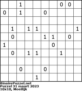 Binaire Puzzel