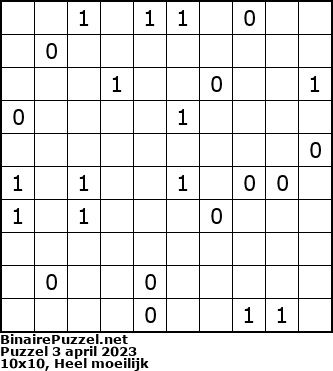 Binaire Puzzel