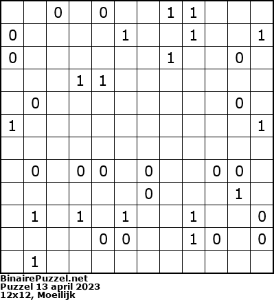 Binaire Puzzel