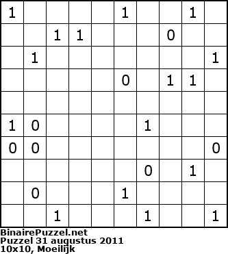 Binaire Puzzel
