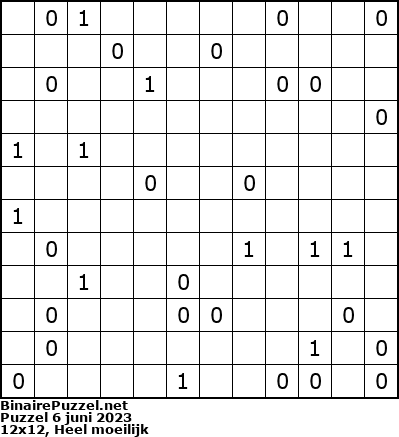 Binaire Puzzel