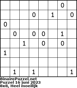 Binaire Puzzel