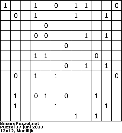 Binaire Puzzel