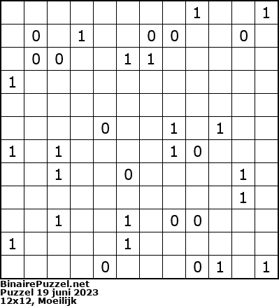 Binaire Puzzel