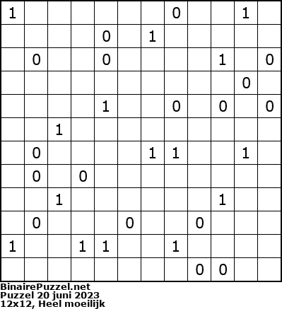 Binaire Puzzel