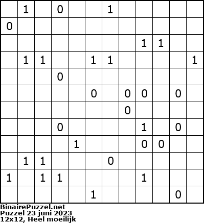 Binaire Puzzel