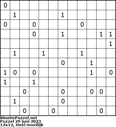 Binaire Puzzel