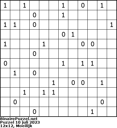 Binaire Puzzel