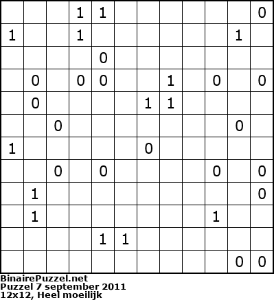 Binaire Puzzel
