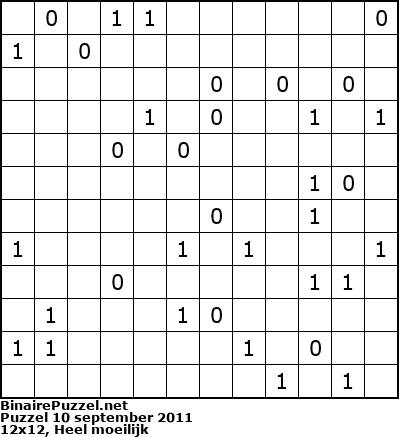 Binaire Puzzel