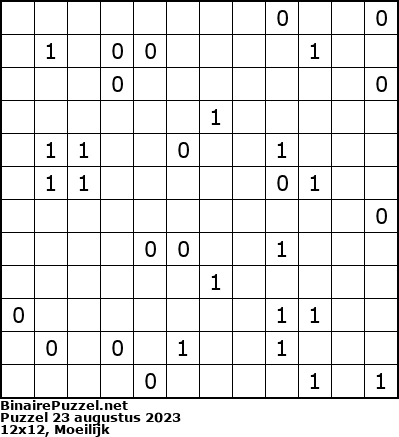 Binaire Puzzel