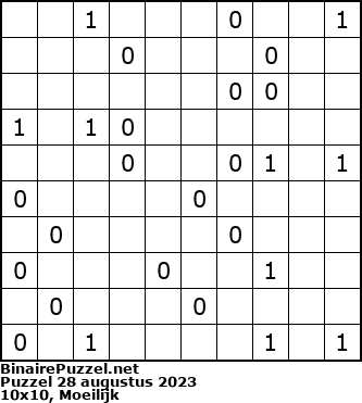 Binaire Puzzel