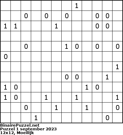 Binaire Puzzel