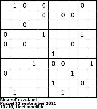 Binaire Puzzel