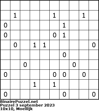 Binaire Puzzel