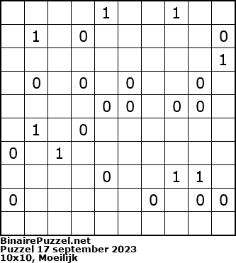 Binaire Puzzel