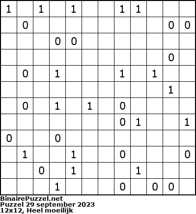 Binaire Puzzel