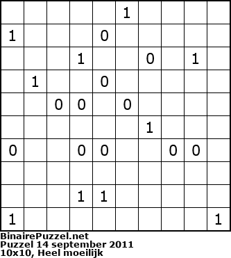 Binaire Puzzel