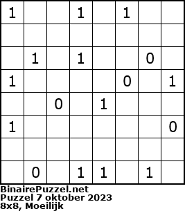 Binaire Puzzel