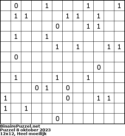 Binaire Puzzel