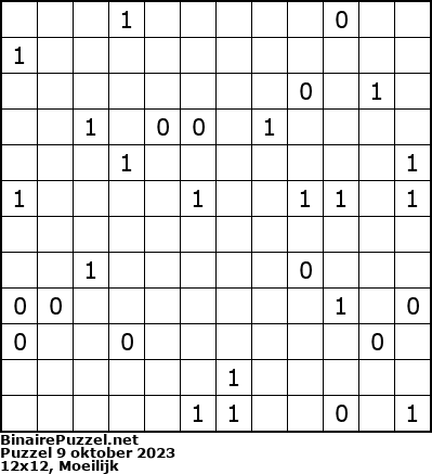 Binaire Puzzel