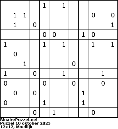Binaire Puzzel