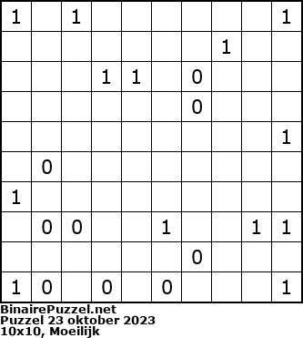 Binaire Puzzel