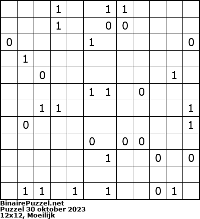 Binaire Puzzel