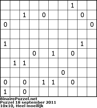 Binaire Puzzel