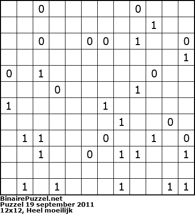Binaire Puzzel